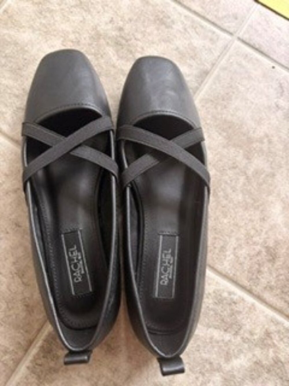 Rachel Roy Black Leather Women's Modern Ballet